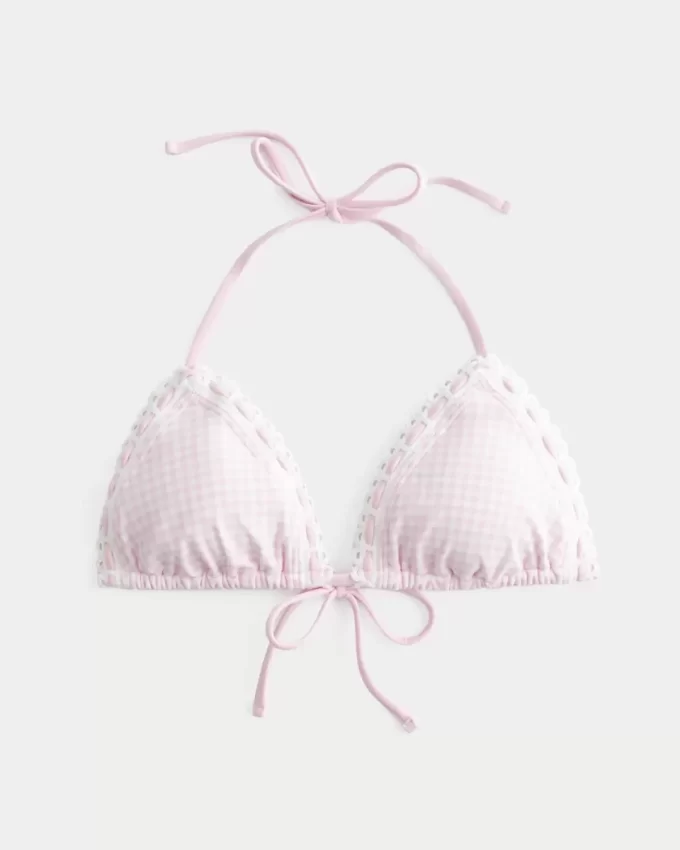 Virkattu Trim Triangle -bikinipusero