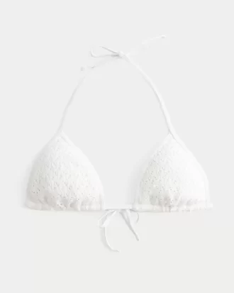 Virkatut paljetilla kolmiobikinit