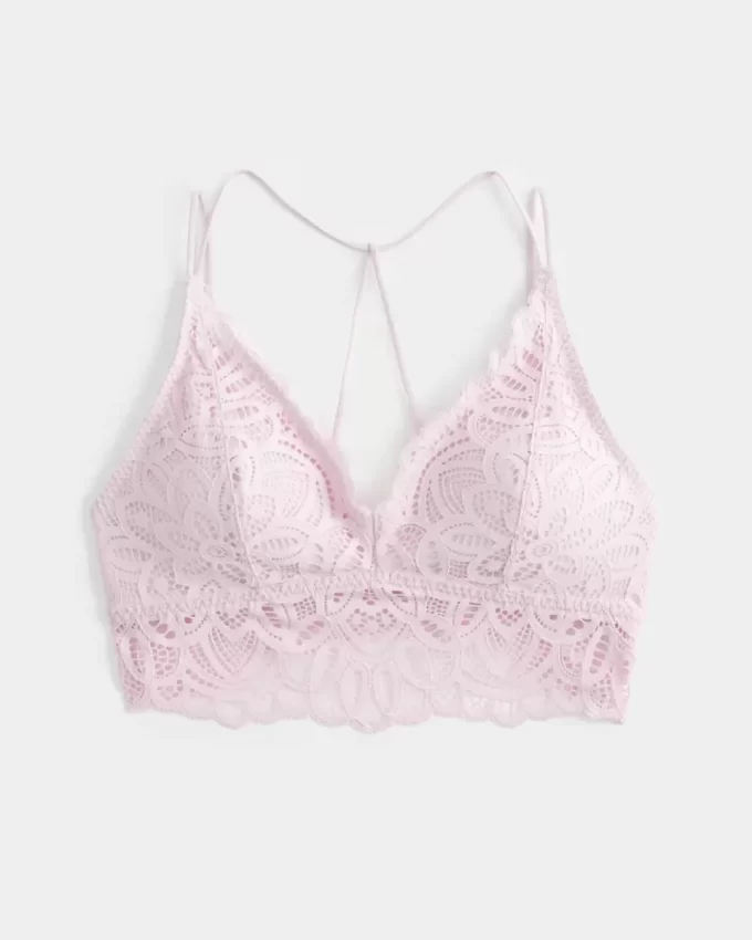 Virkatutyylinen pitsinen bralette