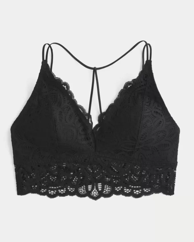 Virkatutyylinen pitsinen bralette