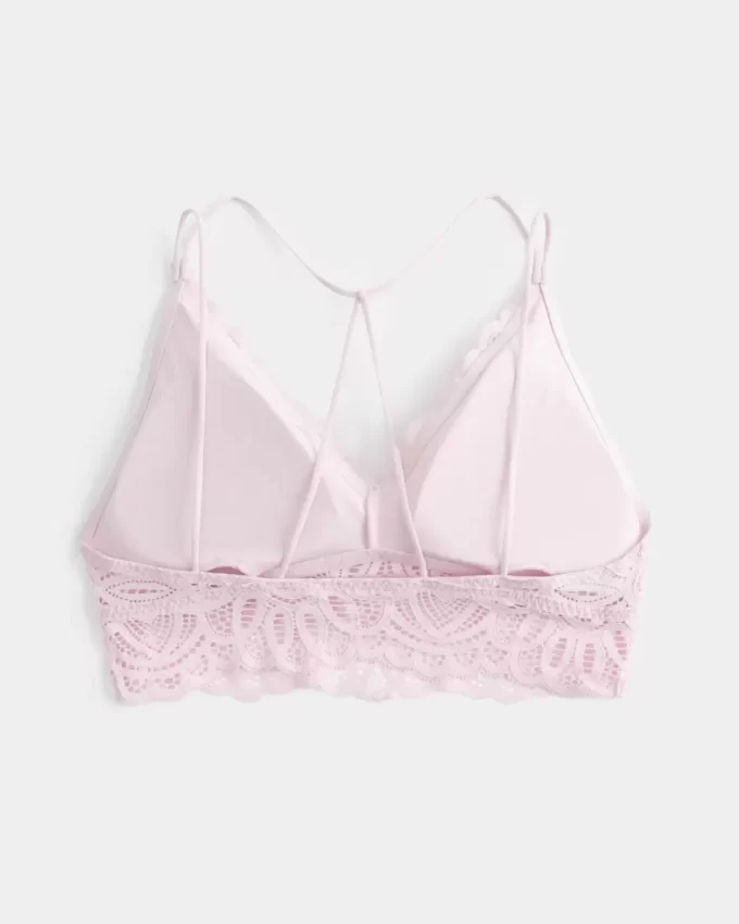 Virkatutyylinen pitsinen bralette