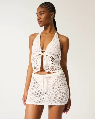 Virkatutyylinen, päälle vedettävä peitehame