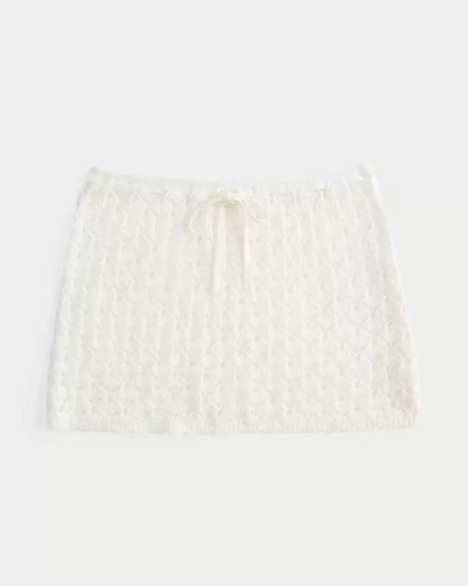 Virkatutyylinen, päälle vedettävä peitehame Virkatutyylinen, päälle vedettävä peitehame