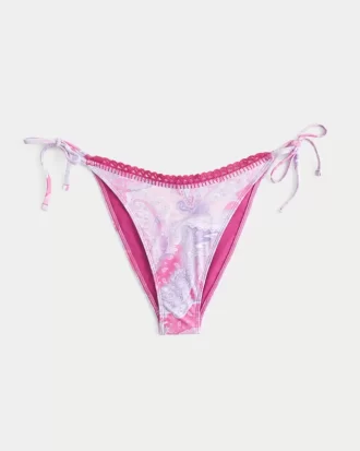 Virkatutyylinen verhoilu sivusolmio röyhkeä bikinipohja
