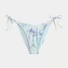 Virkatutyylinen verhoilu sivusolmio röyhkeä bikinipohja Virkatutyylinen verhoilu sivusolmio röyhkeä bikinipohja