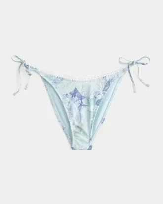 Virkatutyylinen verhoilu sivusolmio röyhkeä bikinipohja