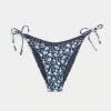 Virkatutyylinen verhoilu sivusolmio röyhkeä bikinipohja