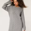 Ylisuuri Cable-Knit Crew -neulemekko Ylisuuri Cable-Knit Crew -neulemekko