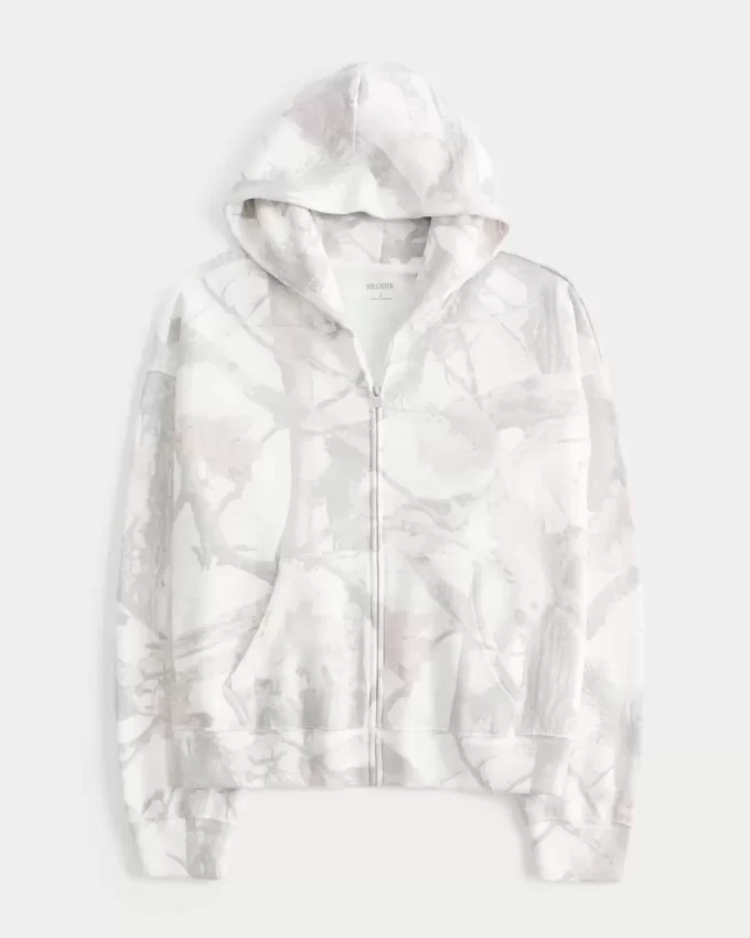 Ylisuuri Camo vetoketjullinen huppari Ylisuuri Camo vetoketjullinen huppari