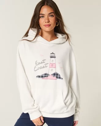 Ylisuuri East Coast Graphic -huppari Ylisuuri East Coast Graphic -huppari