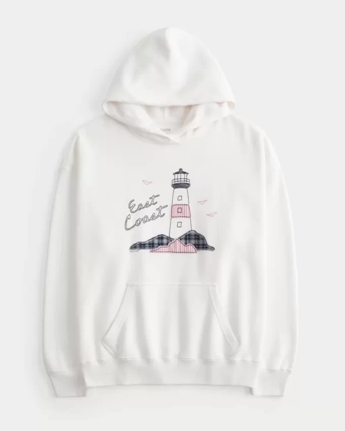 Ylisuuri East Coast Graphic -huppari Ylisuuri East Coast Graphic -huppari