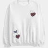 Ylisuuri Heart Graphic Crew -huppari Ylisuuri Heart Graphic Crew -huppari