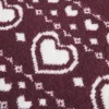 Ylisuuri Heart Pattern Crew -villapaita