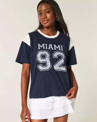 Ylisuuri Miami Graphic T-paita
