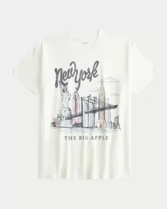 Ylisuuri New York Graphic T-paita