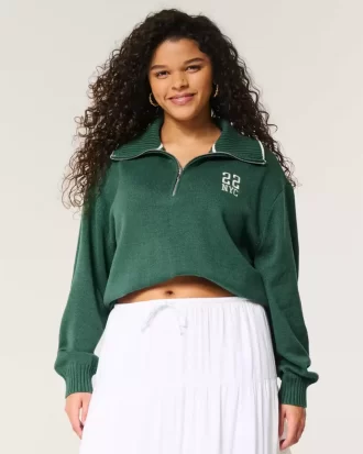 Ylisuuri NYC Graphic Half-Zip -villapaita