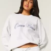 Ylisuuri Ocean Beach Graphic Crew -huppari Ylisuuri Ocean Beach Graphic Crew -huppari