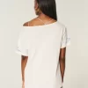 Ylisuuri off-the-shoulder-grafiikkapaita Ylisuuri off-the-shoulder-grafiikkapaita