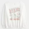 Ylisuuri Off-the-Shoulder University of Miami Graphic collegepaita