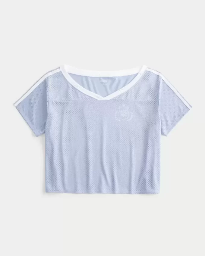 Ylisuuri off-the-shoulder Varsity Graphic Jersey Ylisuuri off-the-shoulder Varsity Graphic Jersey