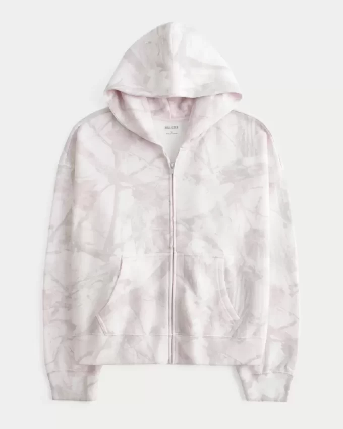 Ylisuuri Pink Camo vetoketjullinen huppari Ylisuuri Pink Camo vetoketjullinen huppari
