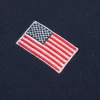 Ylisuuri puolivetoketjullinen American Flag graafinen villapaita