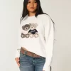 Ylisuuri Teddy Bear Graphic Crew -villapaita