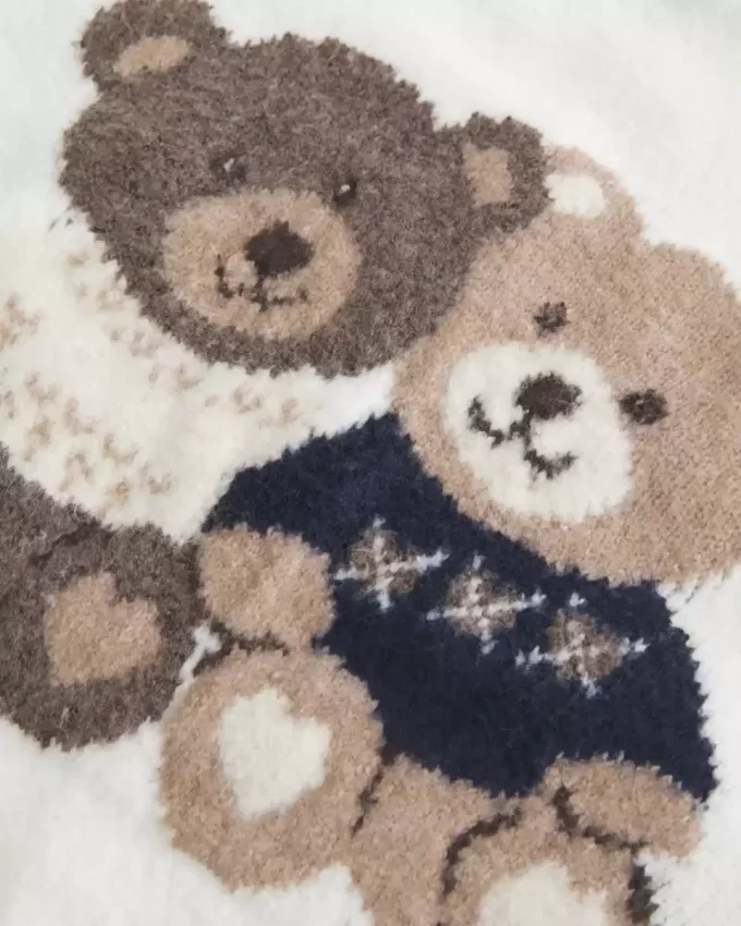 Ylisuuri Teddy Bear Graphic Crew -villapaita