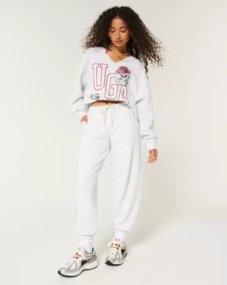 Ylisuuri UGA Dawgs Graphic Neck-neck college