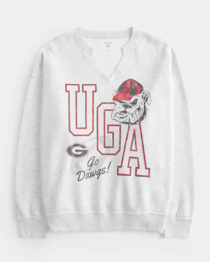 Ylisuuri UGA Dawgs Graphic Neck-neck college Ylisuuri UGA Dawgs Graphic Neck-neck college