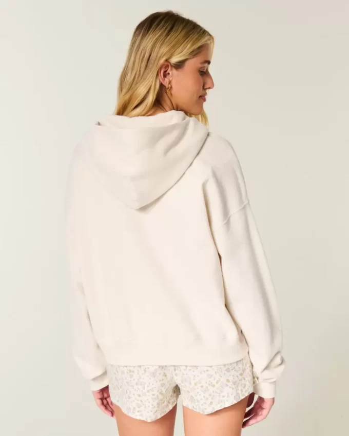 Ylisuuri vetoketjullinen huppari Ylisuuri vetoketjullinen huppari