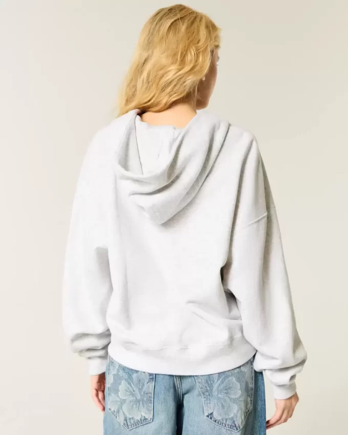 Ylisuuri vetoketjullinen huppari Ylisuuri vetoketjullinen huppari